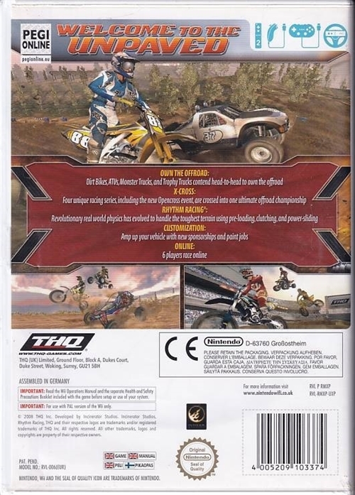 MX vs ATV Untamed - Wii (B Grade) (Genbrug)